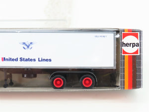 HO Scale Herpa 827220 United States Lines Tractor Trailer