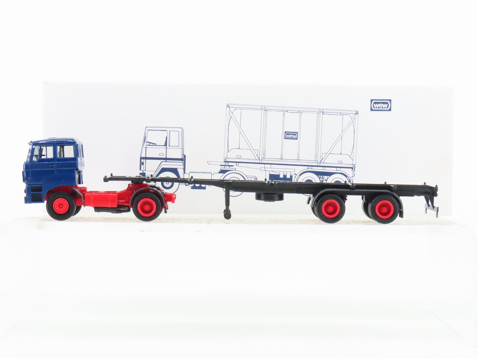 HO Scale Herpa WEW Tractor Trailer w/ 2 Tanker Containers