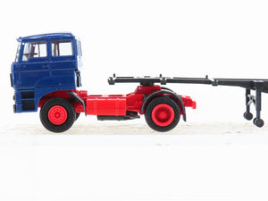 HO Scale Herpa WEW Tractor Trailer w/ 2 Tanker Containers