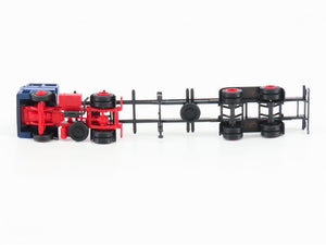 HO Scale Herpa WEW Tractor Trailer w/ 2 Tanker Containers