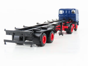 HO Scale Herpa WEW Tractor Trailer w/ 2 Tanker Containers