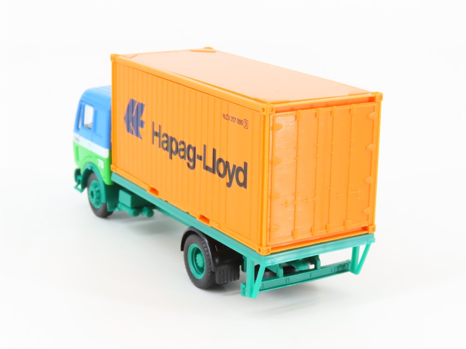 HO Scale Herpa 811544 Hapag-Lloyd Truck & Trailer w/ 2 Containers