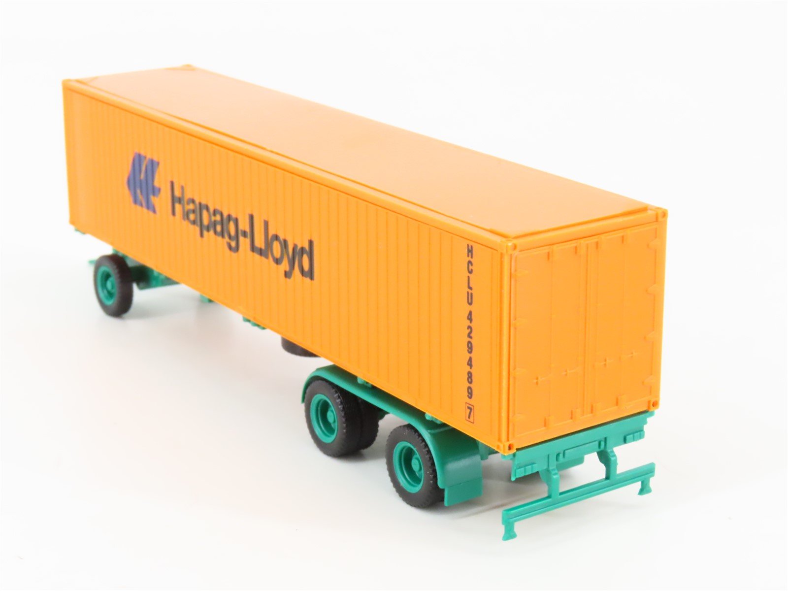 HO Scale Herpa 811544 Hapag-Lloyd Truck & Trailer w/ 2 Containers