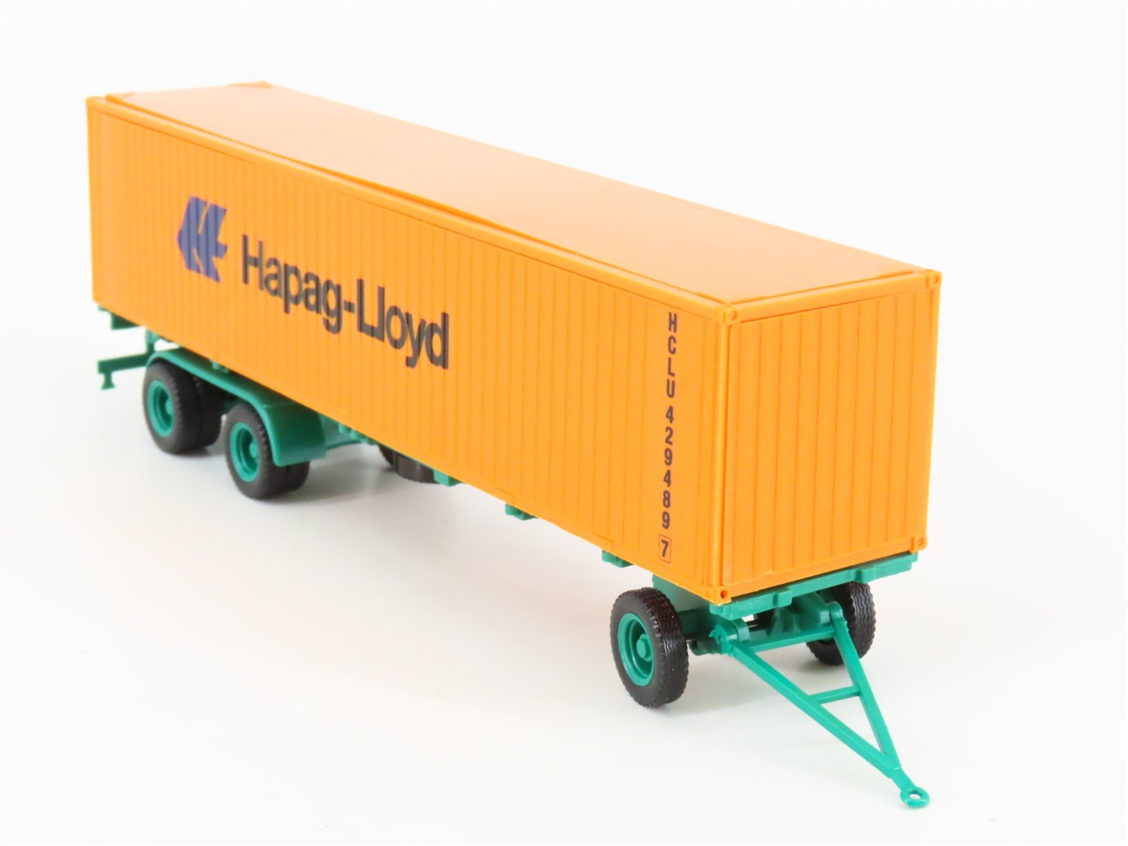 HO Scale Herpa 811544 Hapag-Lloyd Truck & Trailer w/ 2 Containers