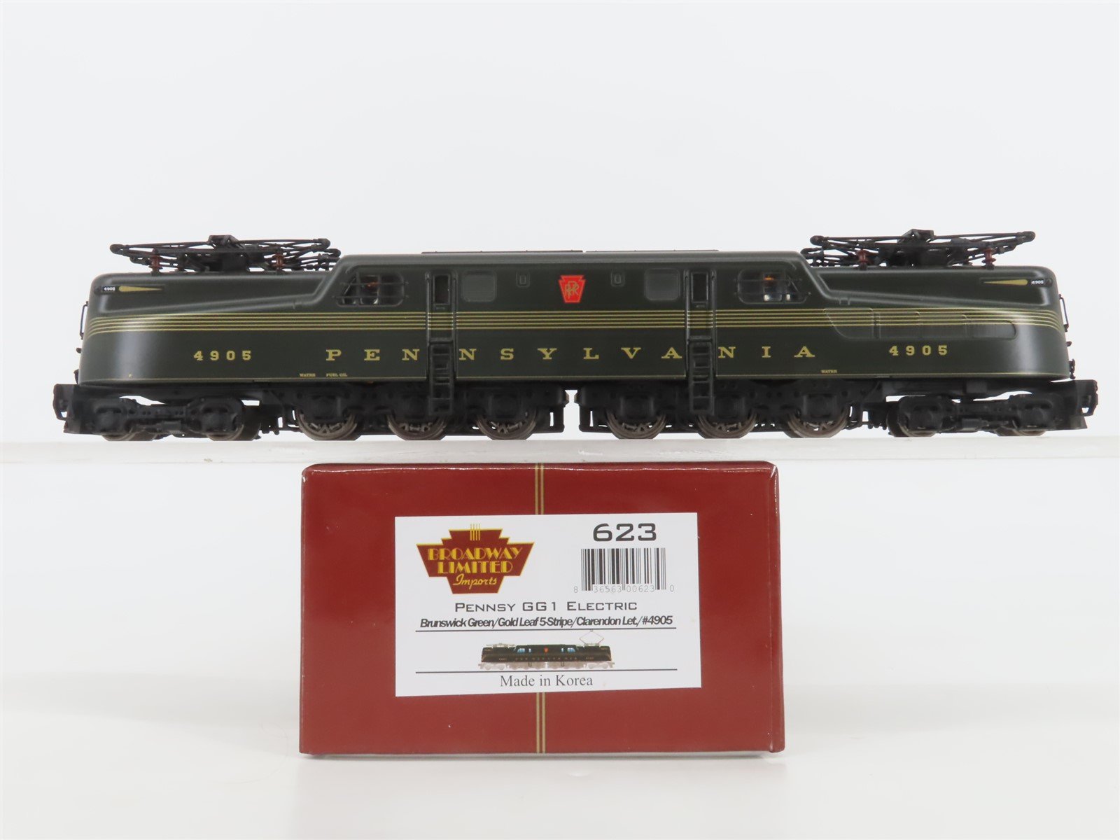 HO Broadway Limited BLI 623 PRR Pennsylvania GG1 Electric #4905 wDCC & Sound