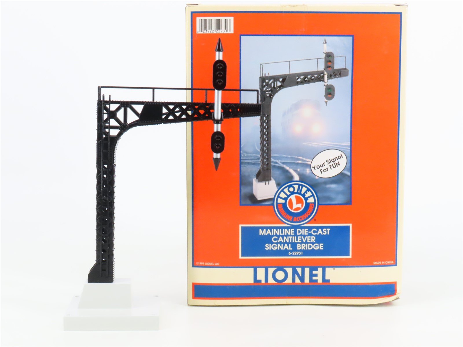 O 1/48 Scale Lionel 6-22931 Mainline Die-Cast Cantilever Signal Bridge