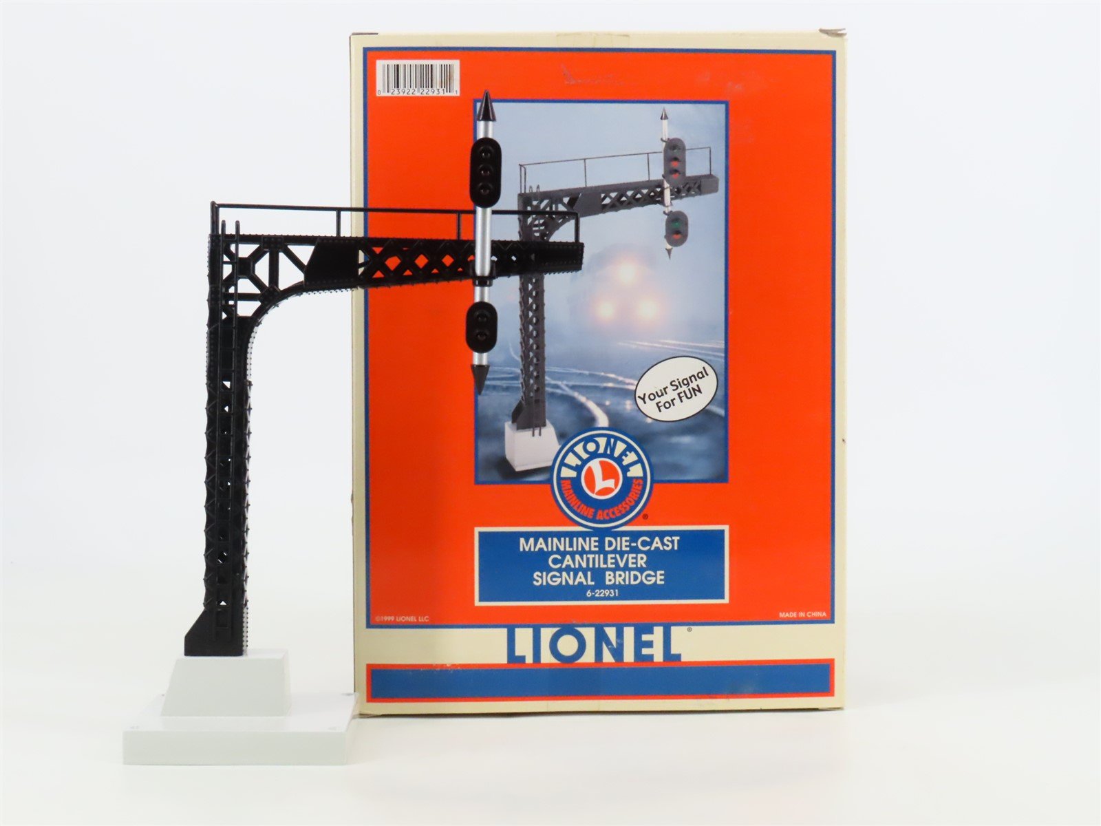 O 1/48 Scale Lionel 6-22931 Mainline Die-Cast Cantilever Signal Bridge