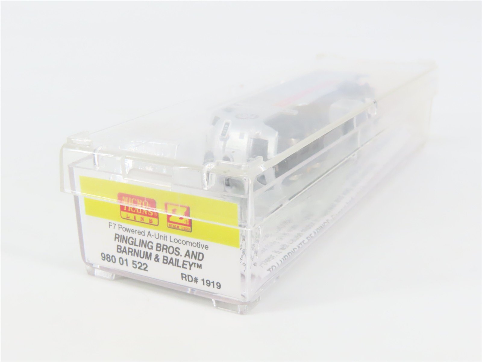 Z Scale Micro-Trains MTL 98001522 Ringling Bros F7A Diesel Locomotive #1919