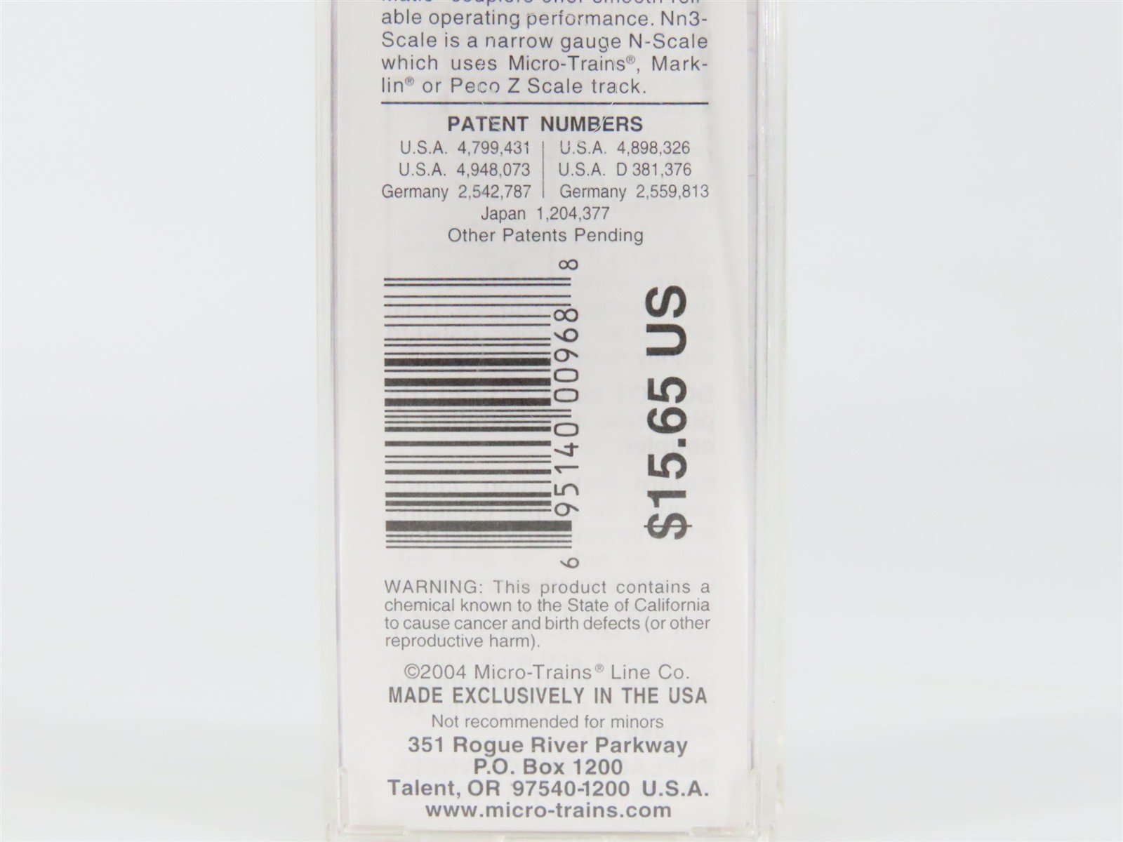 Nn3 Scale Micro-Trains MTL 15106 C&S Colorado & Southern 30' Box Car #8202