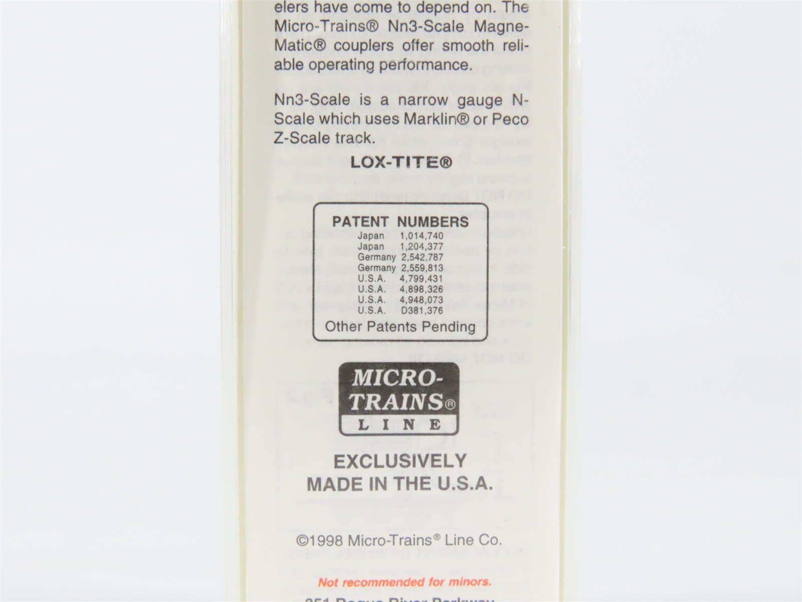 Nn3 Scale Micro-Trains MTL 15108 C&N Colorado & North Western 30' Box Car #1026