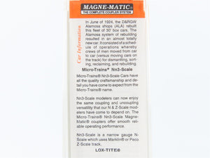 Nn3 Scale Micro-Trains MTL 15112 D&RGW Rio Grande 30' Single Door Box Car #3270