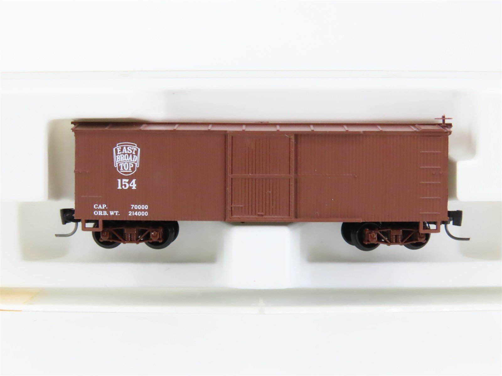 Nn3 Scale Micro-Trains MTL 15107 East Broad Top 30' Single Door Box Car #154