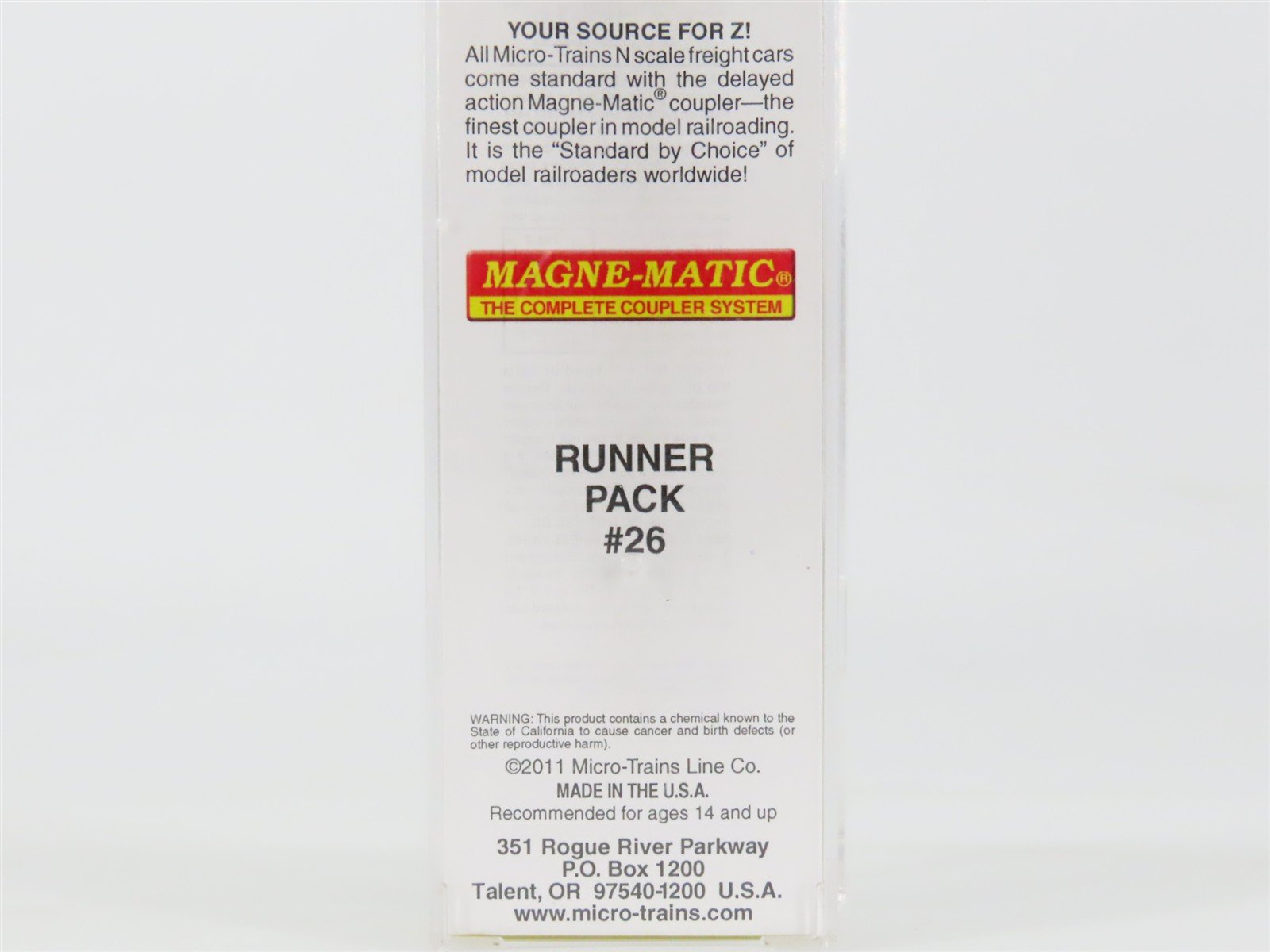 Z Scale Micro-Trains MTL 55252010 UP Union Pacific Coach Passenger Car #5430