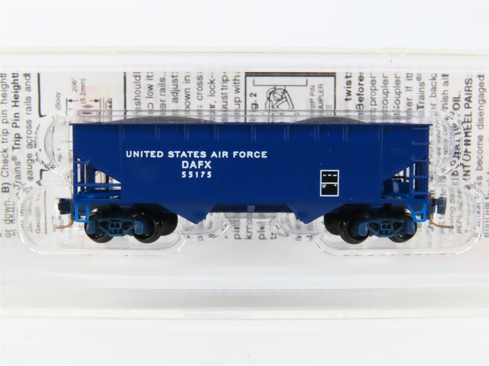 Z Micro-Trains MTL 53300080 DAFX United States Air Force 2-Bay Hopper #55175