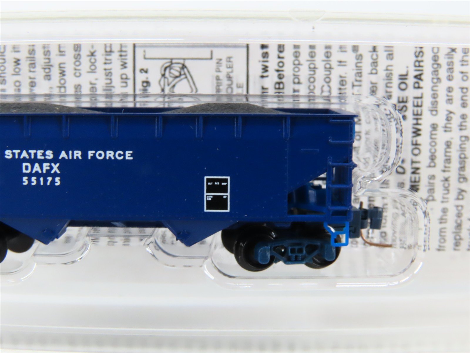 Z Micro-Trains MTL 53300080 DAFX United States Air Force 2-Bay Hopper #55175
