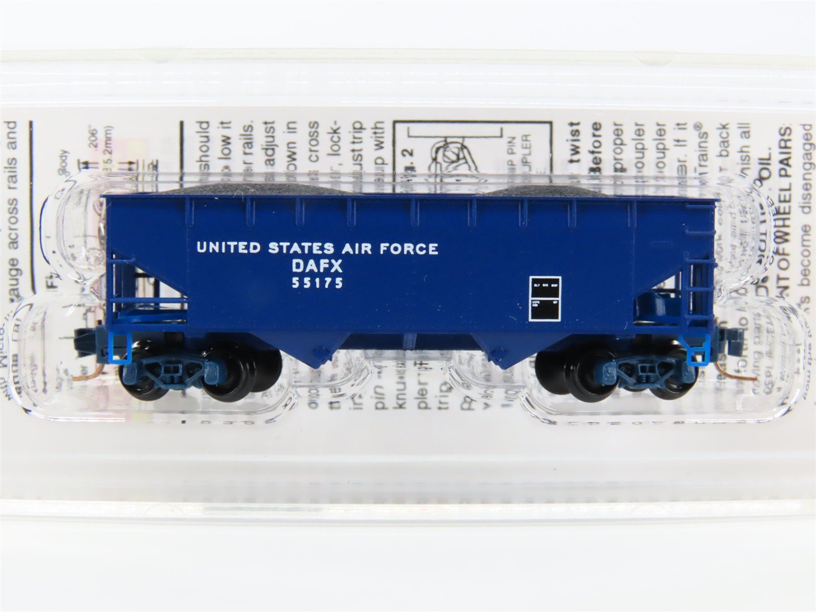 Z Micro-Trains MTL 53300080 DAFX United States Air Force 2-Bay Hopper #55175