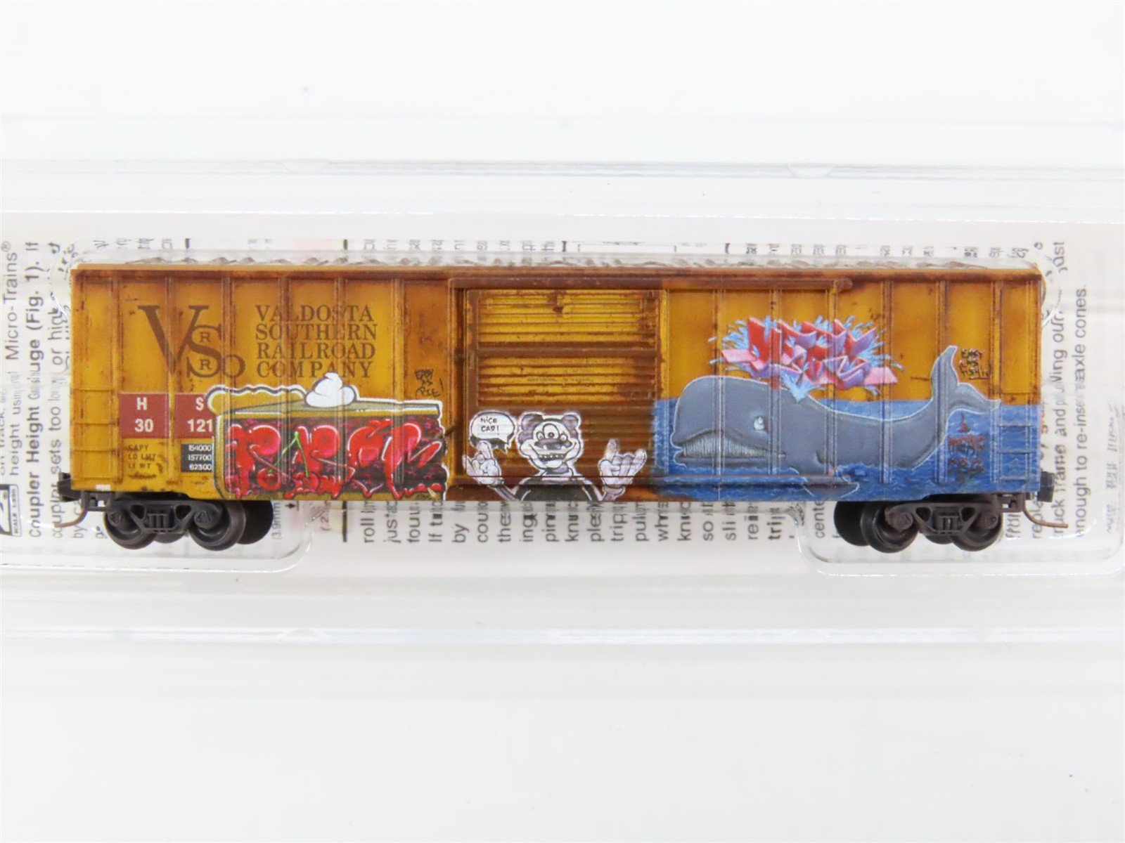 Z Micro-Trains MTL 51044440 HS Valdosta Southern 50' Box Car #30121 w/ Graffiti