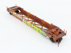 Z Scale Micro-Trains MTL 54044010 DTTX Trailer Train Well Car w/ Graffiti