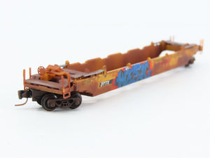 Z Scale Micro-Trains MTL 54044010 DTTX Trailer Train Well Car w/ Graffiti