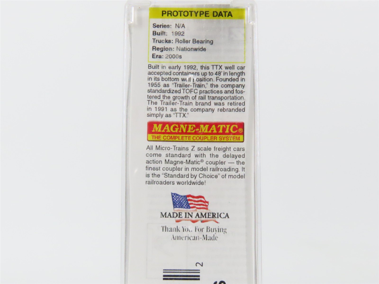 Z Scale Micro-Trains MTL 54044010 DTTX Trailer Train Well Car w/ Graffiti