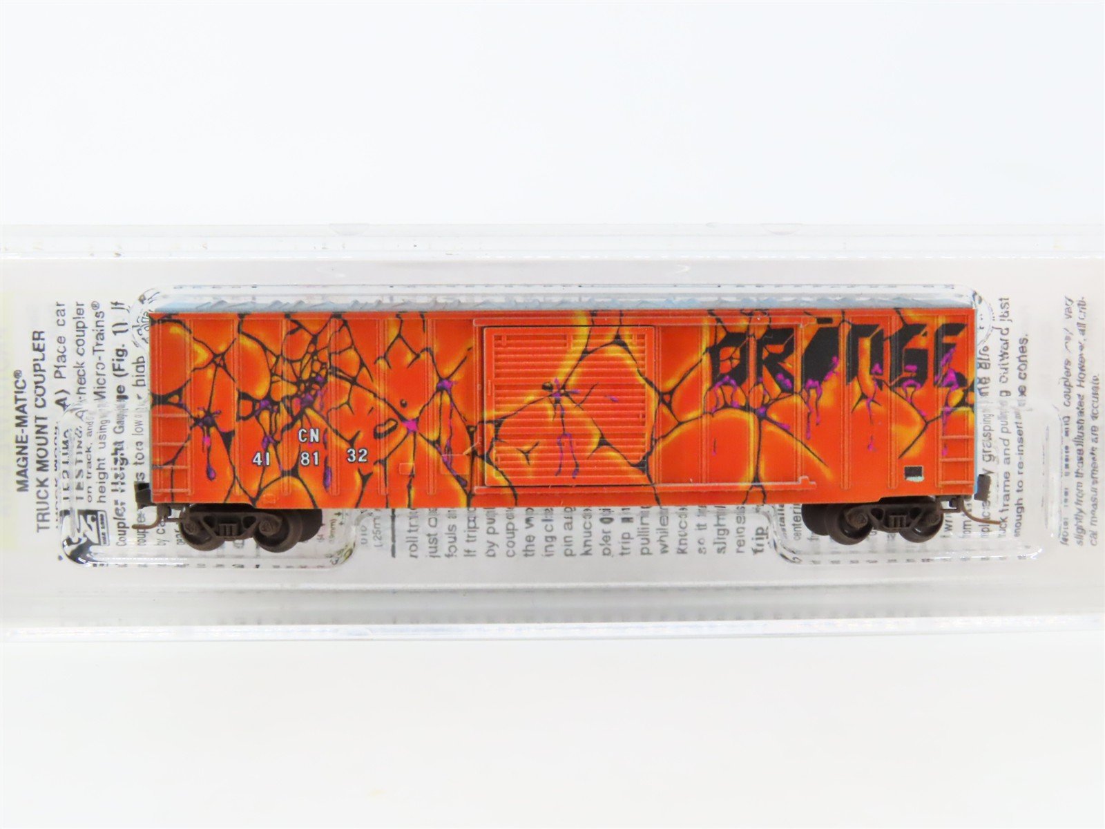Z Micro-Trains MTL 51044260 CN Canadian National 50' Box Car #418132 w/ Graffiti