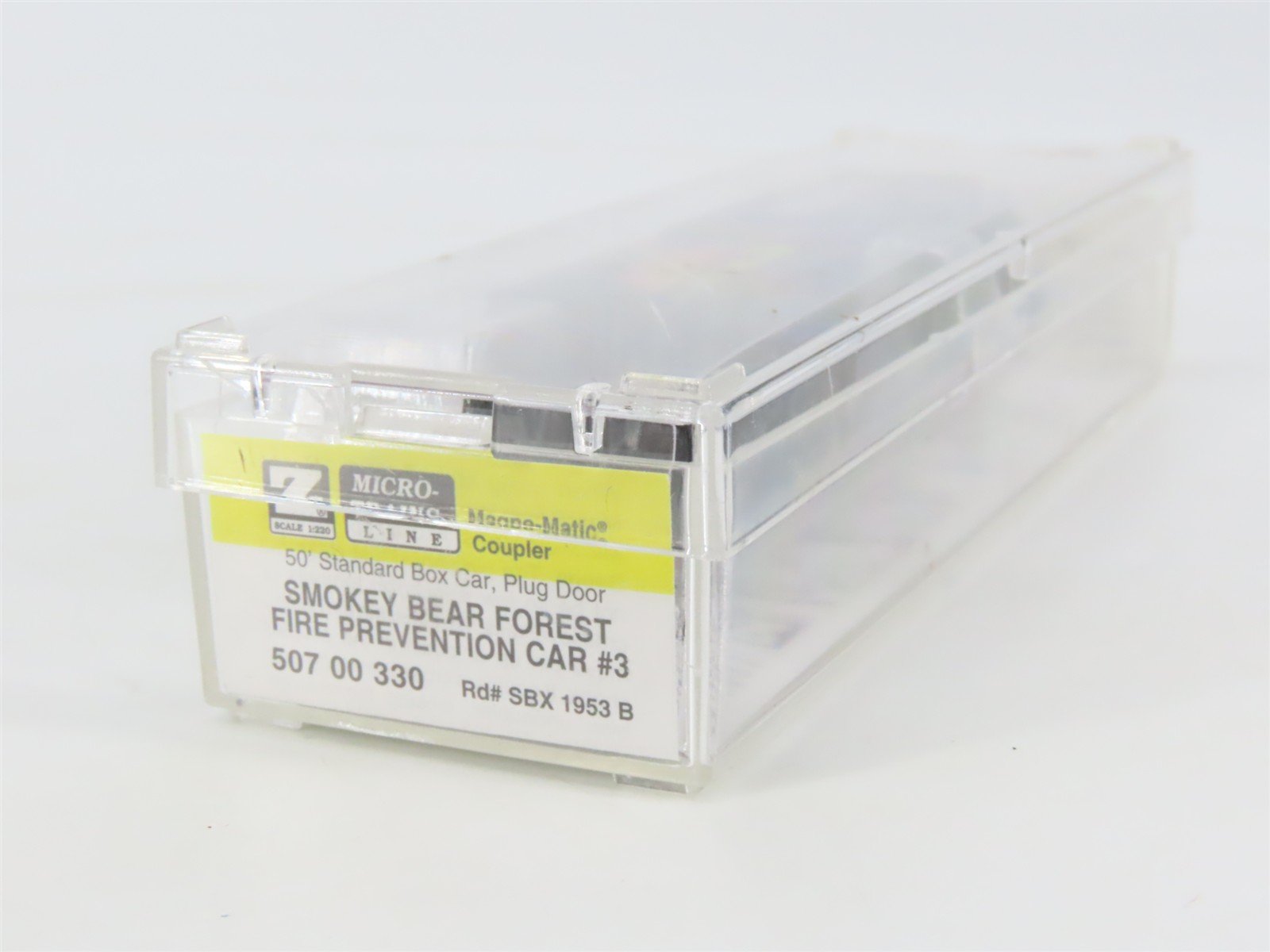 Z Scale Micro-Trains MTL 50700330 SBX Smokey Bear 50' Plug Door Box Car #1953B