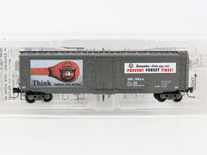 Z Scale Micro-Trains MTL 50700350 SBX Smokey Bear 50' Plug Door Box Car #1983A