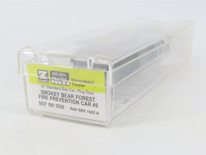 Z Scale Micro-Trains MTL 50700350 SBX Smokey Bear 50' Plug Door Box Car #1983A