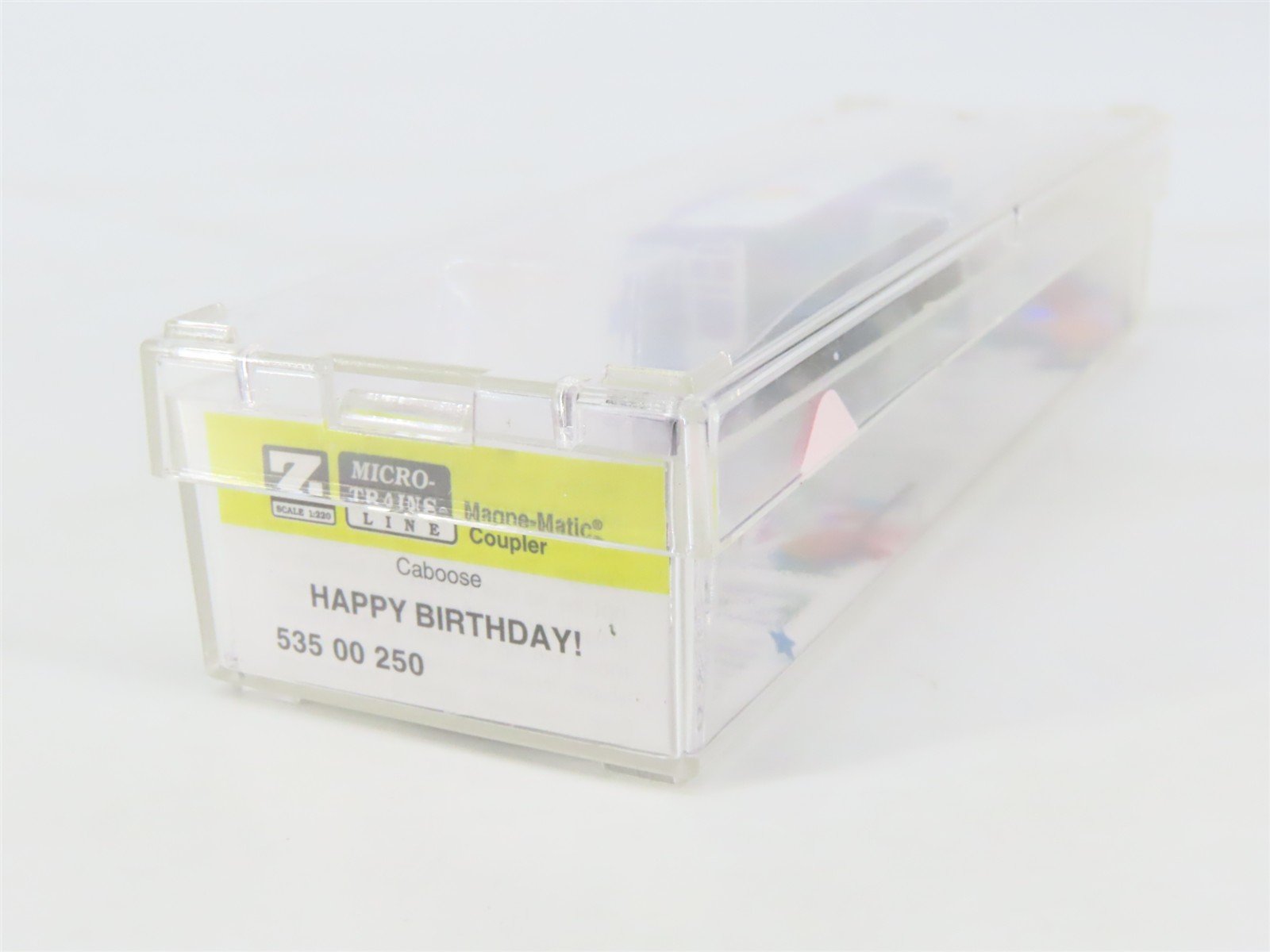 Z Scale Micro-Trains MTL 53500250 Happy Birthday To You Cupola Caboose