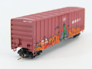 Z Micro-Trains MTL 51144192 BNSF Railway Box Car #713035 w/ Halloween Graffiti