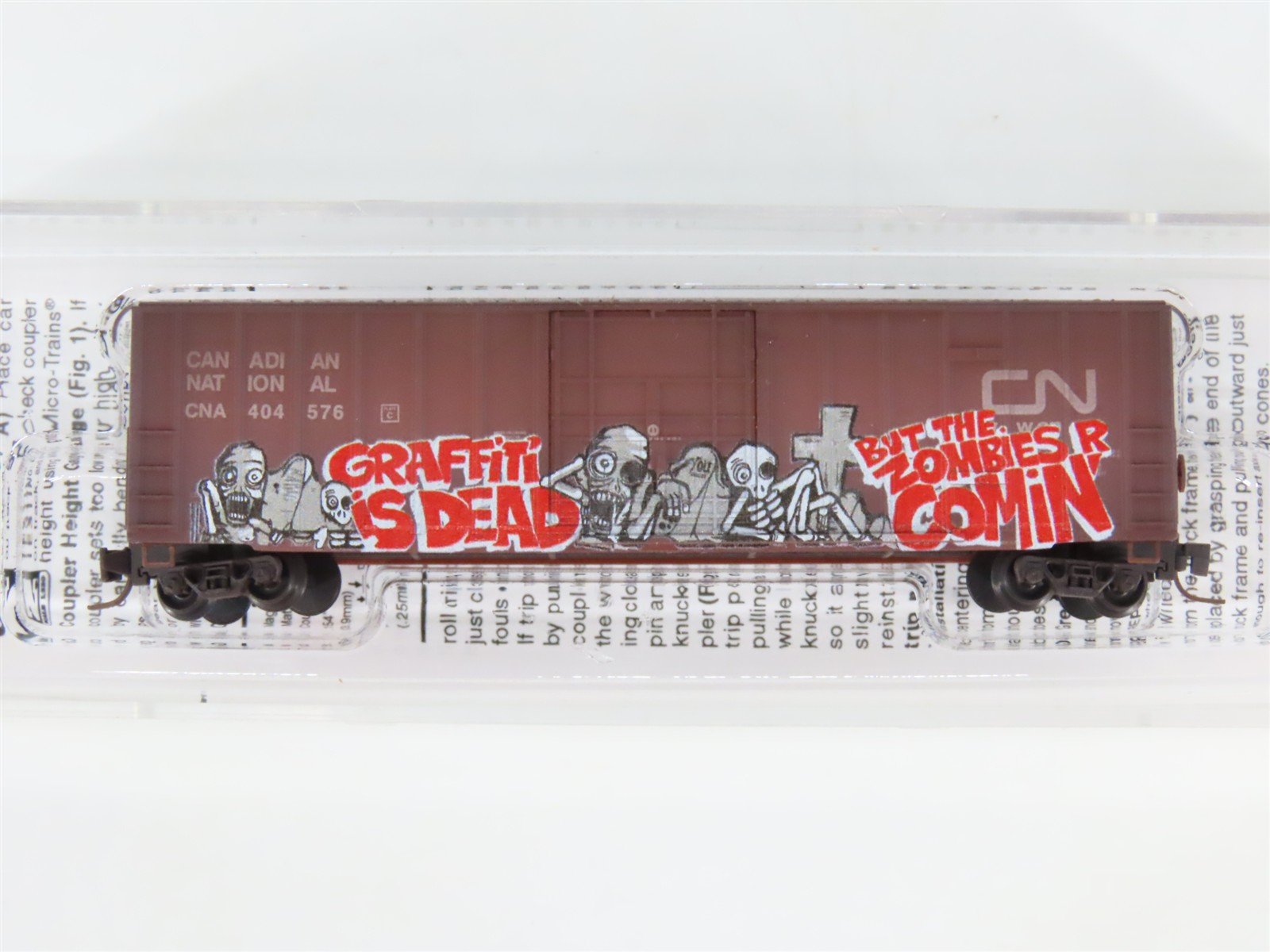 Z Micro-Trains MTL 51144200 CNA Canadian National Box Car #404576 w/ Graffiti