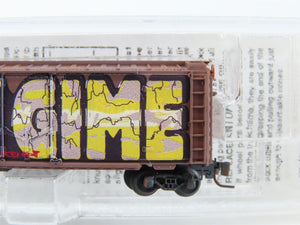 Z Scale Micro-Trains MTL 50244060 ATSF Santa Fe 40' Box Car #21894 w/ Graffiti