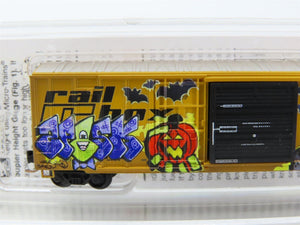 Z Scale Micro-Trains MTL 51244040 ABOX Railbox 50' Box Car #50445 w/ Graffiti