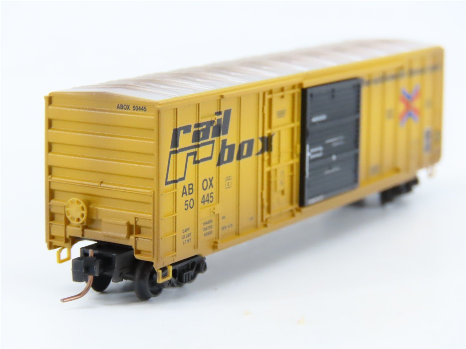 Z Scale Micro-Trains MTL 51244040 ABOX Railbox 50' Box Car #50445 w/ Graffiti