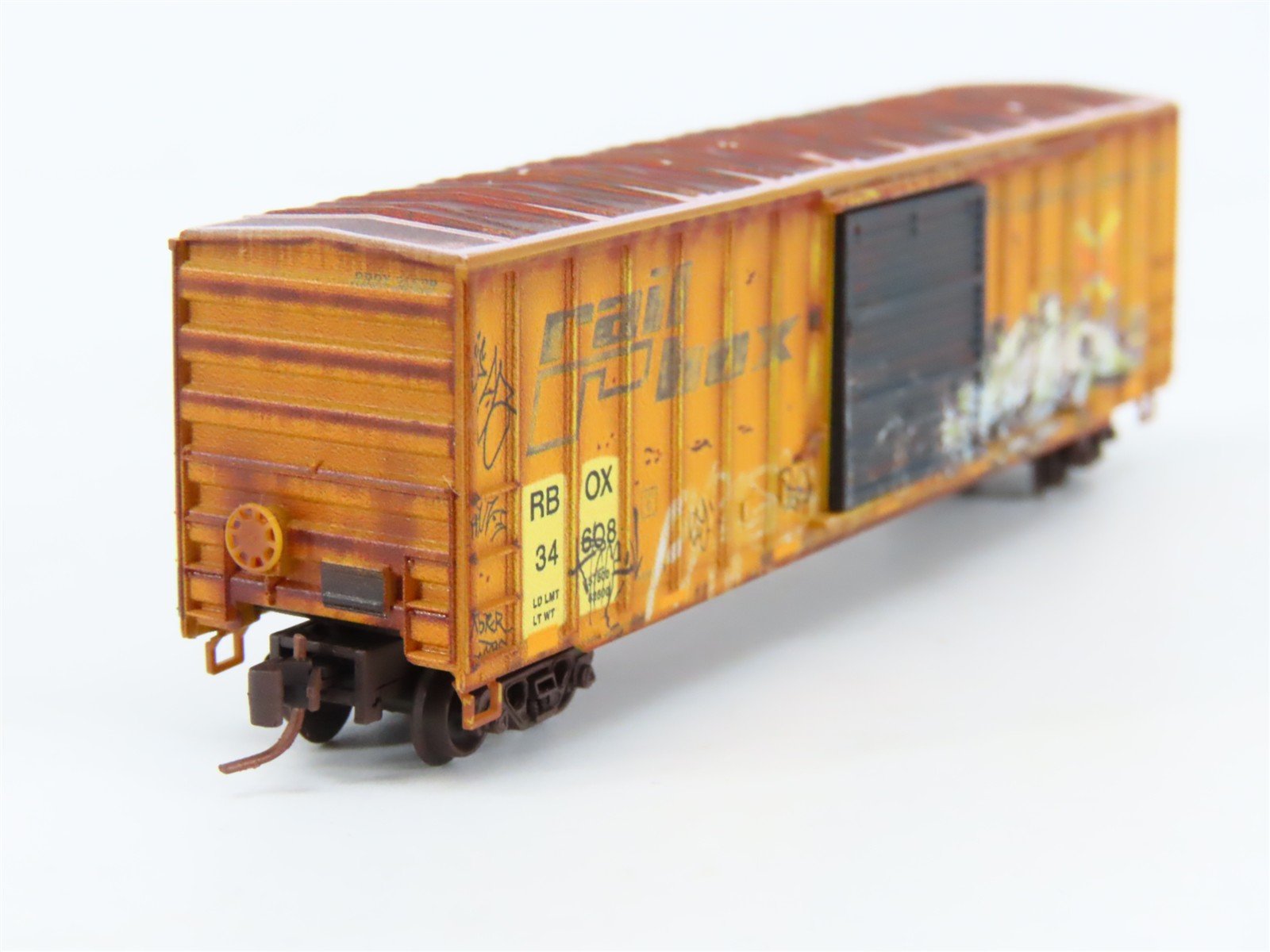 Z Scale Micro-Trains MTL 51044015 RBOX Railbox 50' Box Car #34608 w/ Graffiti