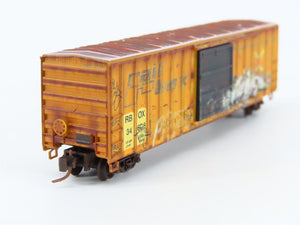 Z Scale Micro-Trains MTL 51044015 RBOX Railbox 50' Box Car #34608 w/ Graffiti