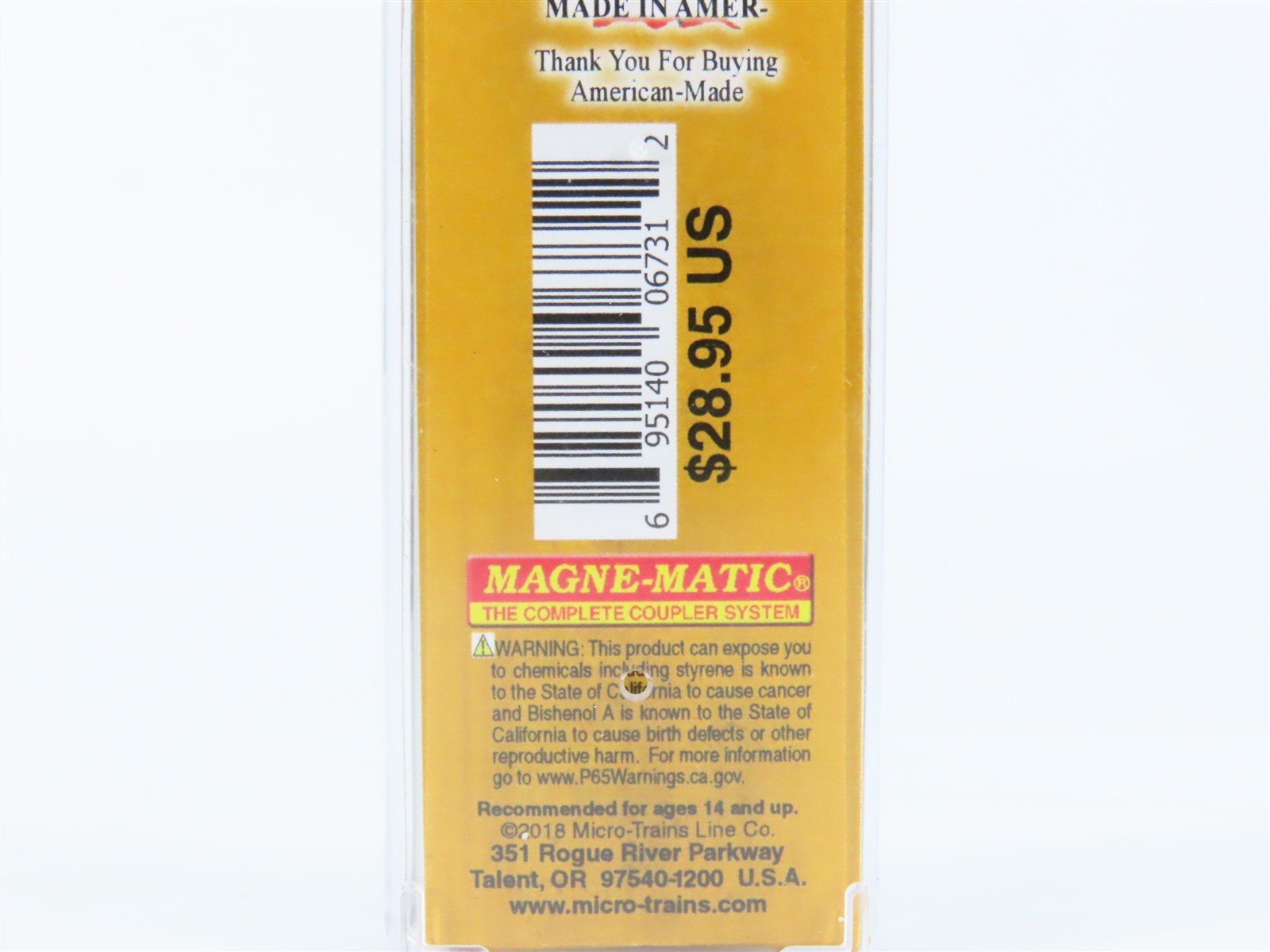 Z Scale Micro-Trains MTL 51044015 RBOX Railbox 50' Box Car #34608 w/ Graffiti