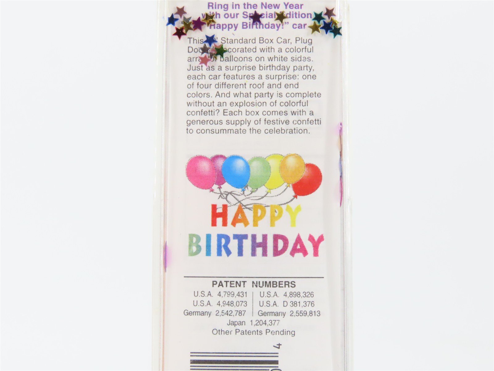 Z Scale Micro-Trains MTL 50200230 HBD Happy Birthday 40' Plug Door Box Car #2005