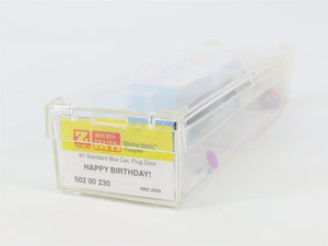 Z Scale Micro-Trains MTL 50200230 HBD Happy Birthday 40' Plug Door Box Car #2005