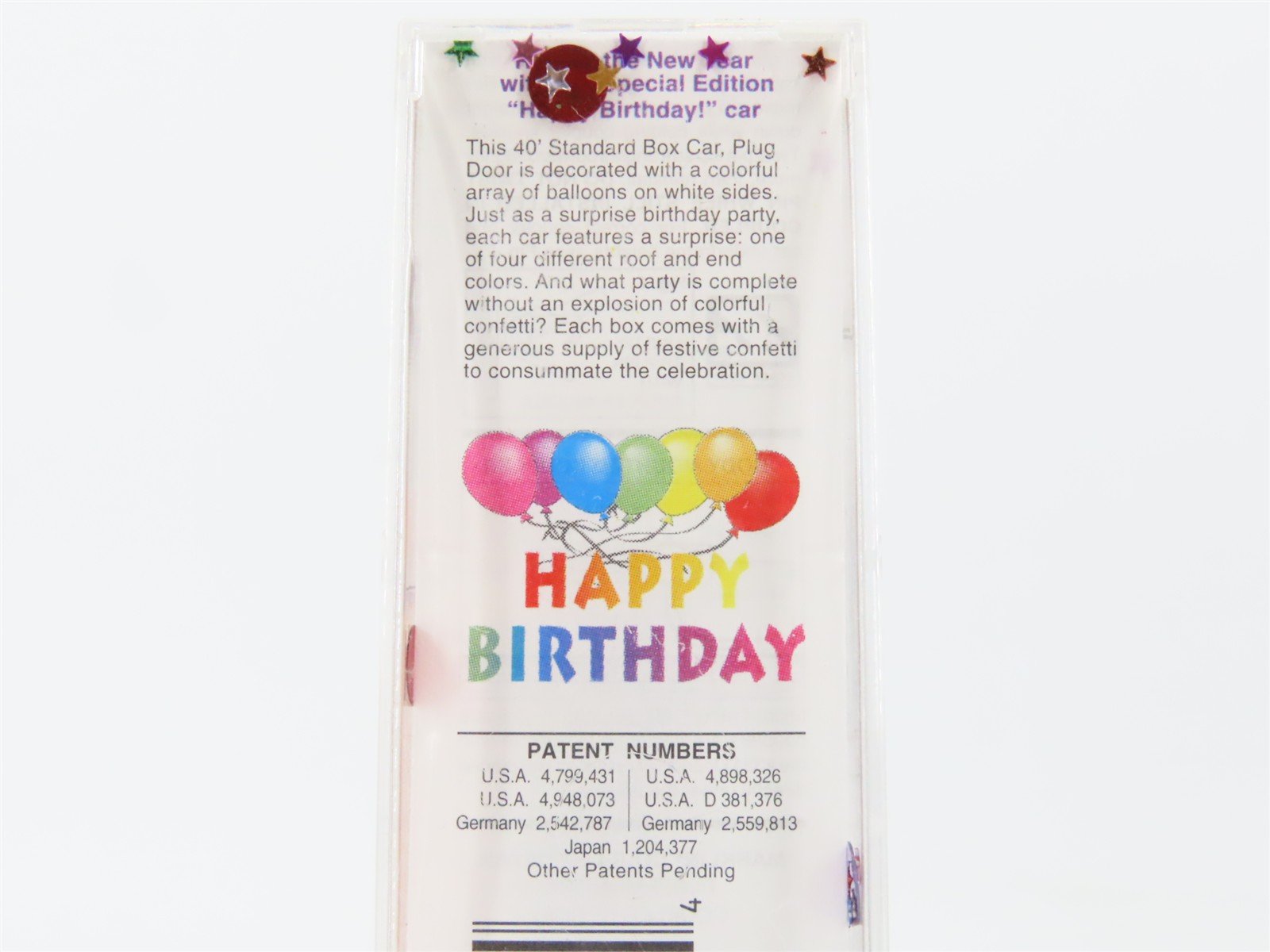 Z Scale Micro-Trains MTL 50200230 HBD Happy Birthday 40' Plug Door Box Car #2005