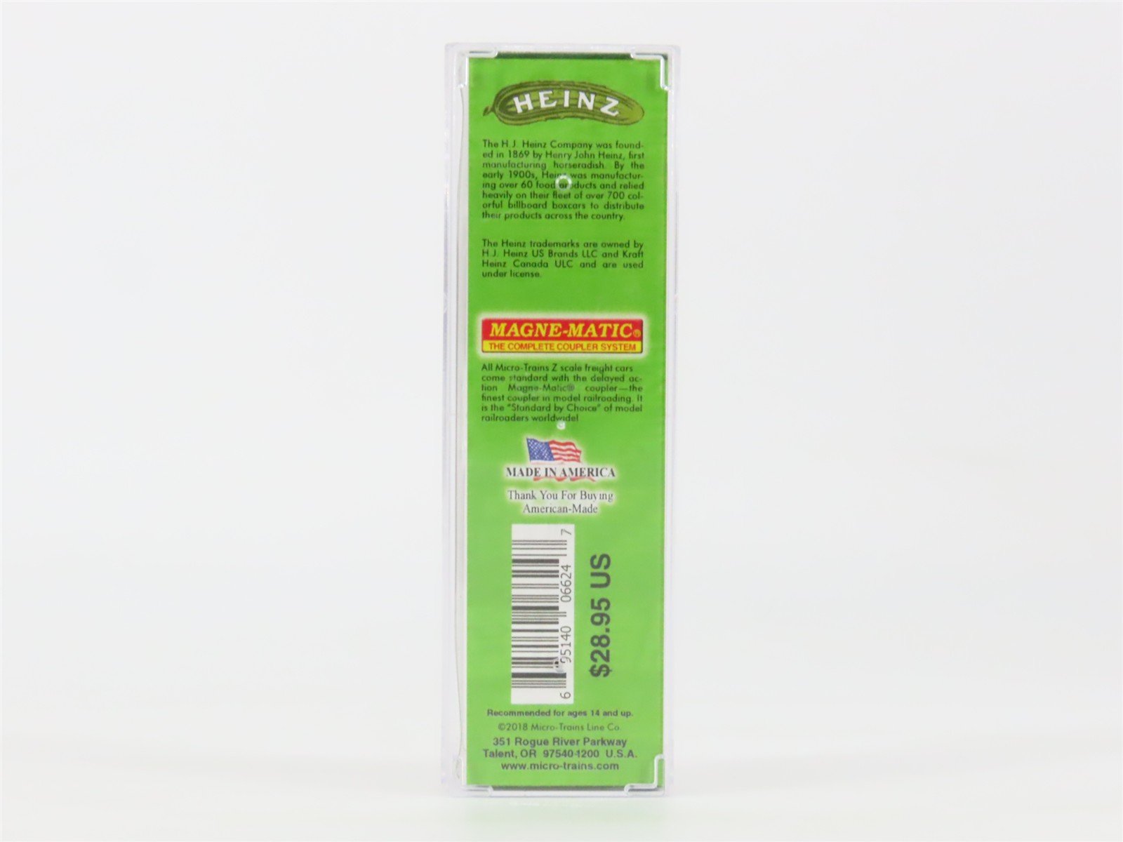 Z Scale Micro-Trains MTL 51800550 HPFL Heinz Pickles 40' Wood Reefer #2042
