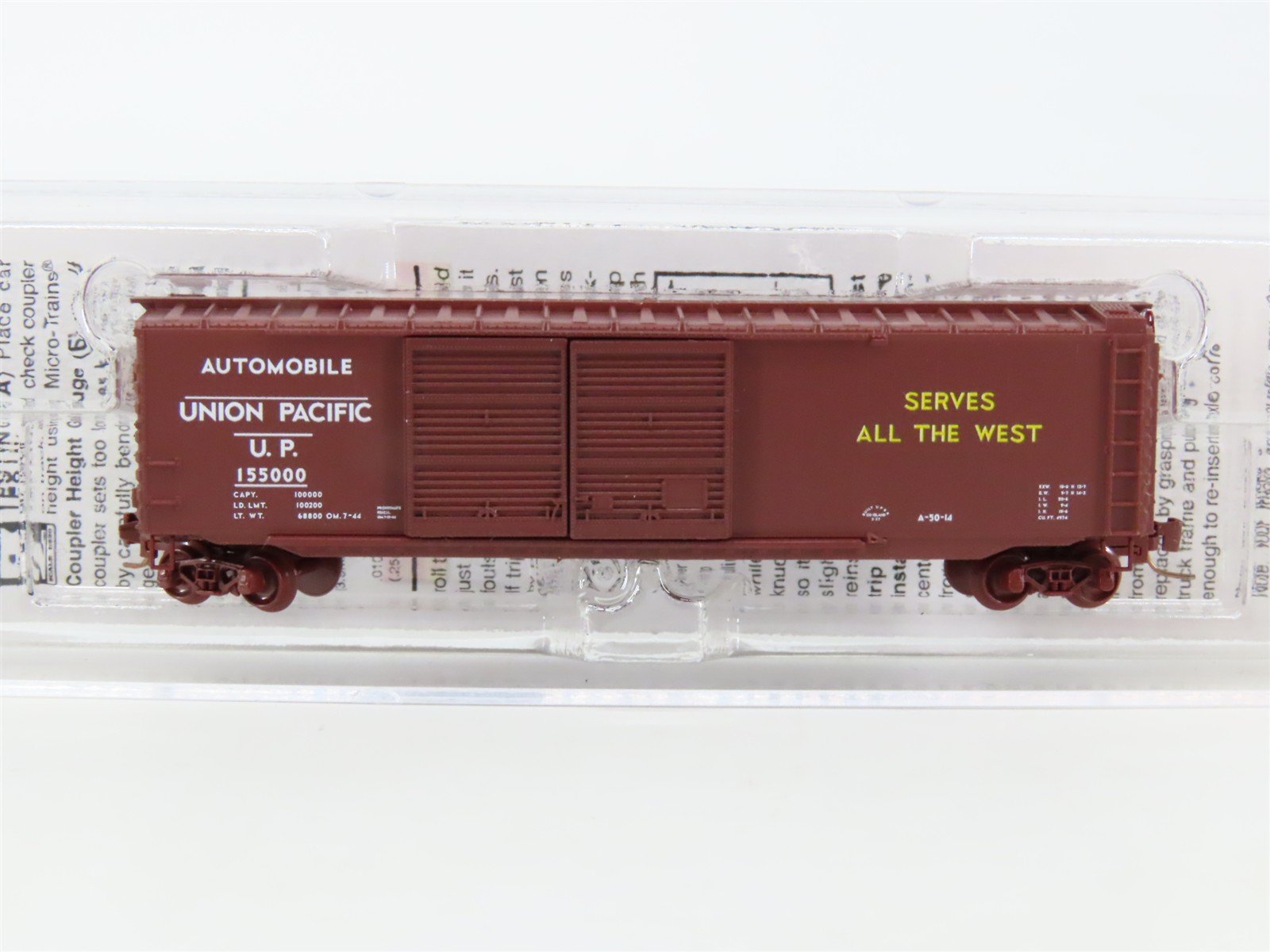 Z Scale Micro-Trains MTL 50600290 UP Union Pacific Railroad 50' Box Car #155000