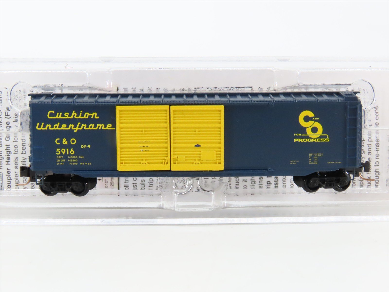 Z Scale Micro-Trains MTL 50600391 C&O Chesapeake & Ohio 50' Box Car #5916