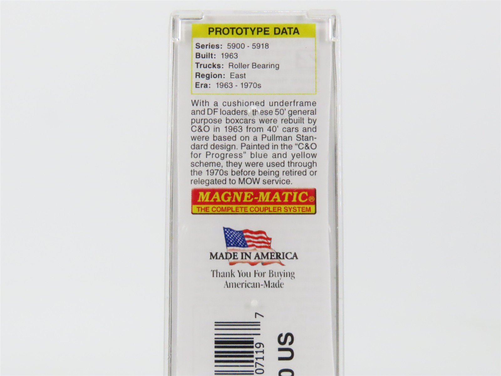 Z Scale Micro-Trains MTL 50600391 C&O Chesapeake & Ohio 50' Box Car #5916