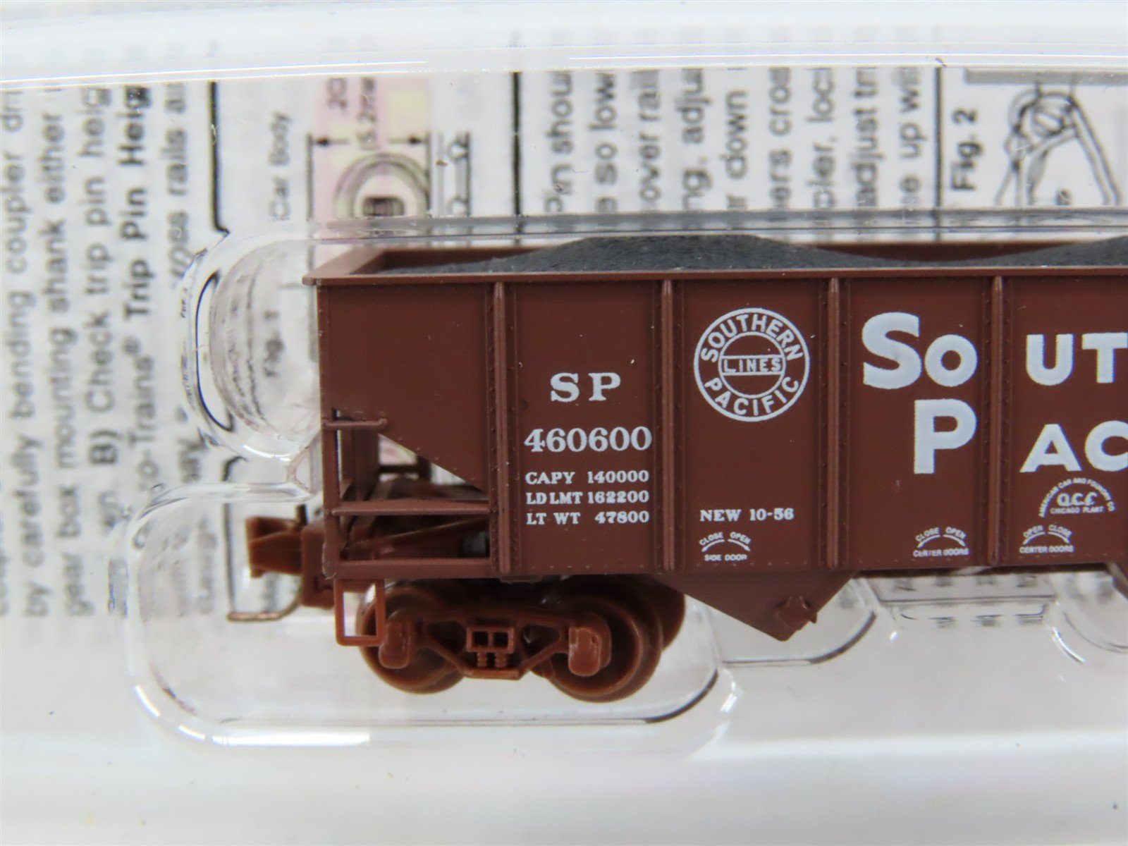 Z Scale Micro-Trains MTL 53400021 SP Southern Pacific 2-Bay Hopper #460600