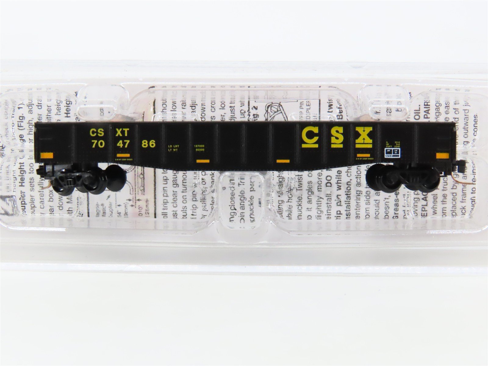 Z Scale Micro-Trains MTL 52200241 CSXT 50' Open Gondola #704786 w/ Load