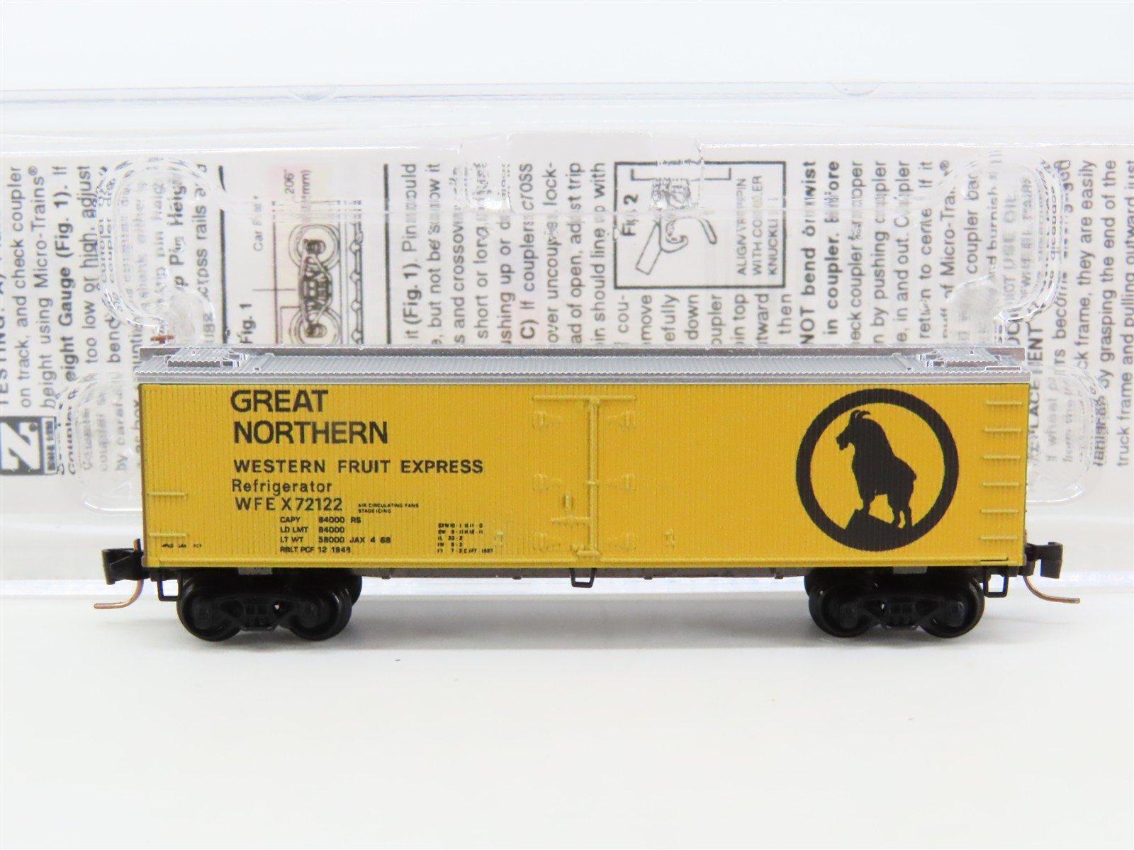 Z Scale Micro-Trains MTL 51800591 WFEX Great Northern 40' Wood Reefer #72122