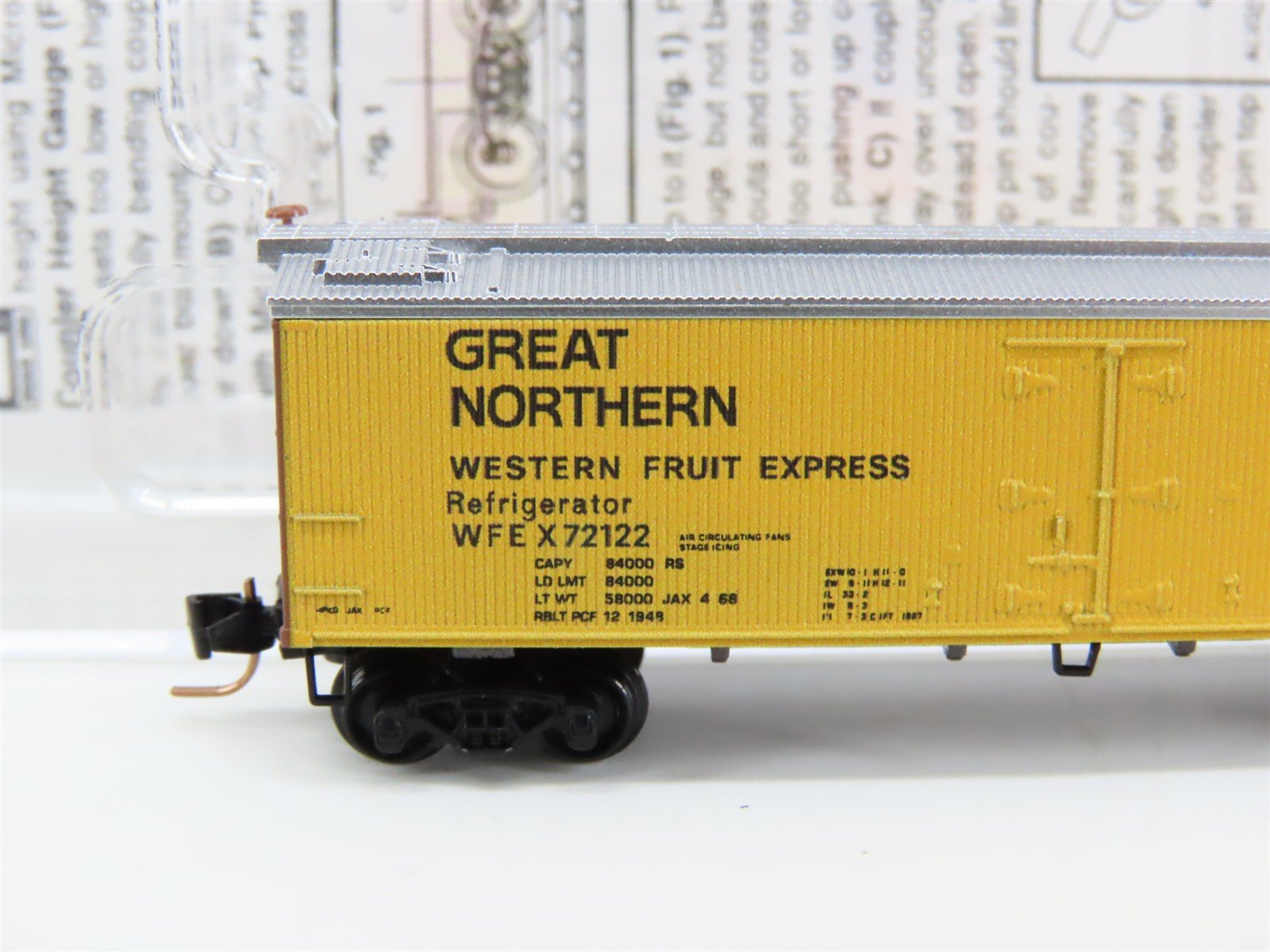 Z Scale Micro-Trains MTL 51800591 WFEX Great Northern 40' Wood Reefer #72122
