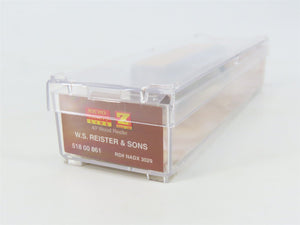 Z Scale Micro-Trains MTL 51800861 NADX W.S. Reister & Sons 40' Wood Reefer #3029