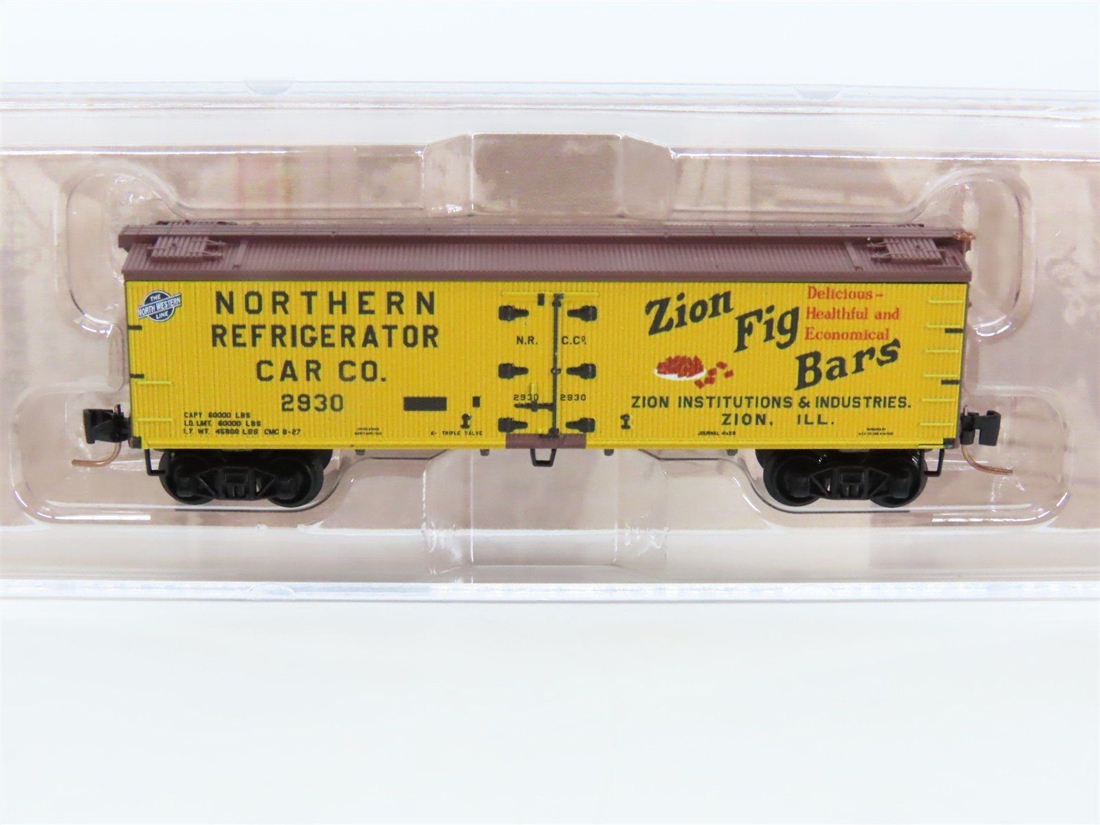 Z Scale Micro-Trains MTL 51800800 NRCC Zion Fig Bars 40' Wood Reefer #2930